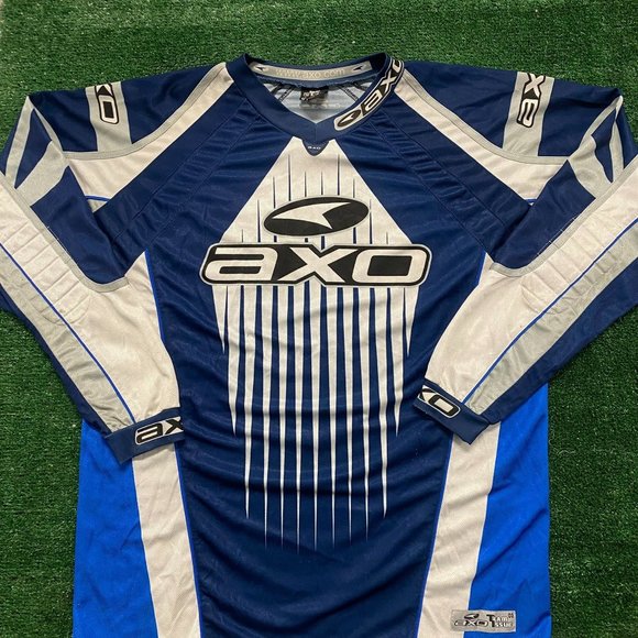 AXO | Shirts | Vintage 9s Axo Motocross Jersey Shirt Motox Long Sleeve ...